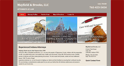 Desktop Screenshot of mayfieldbrooks.com