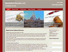 Tablet Screenshot of mayfieldbrooks.com